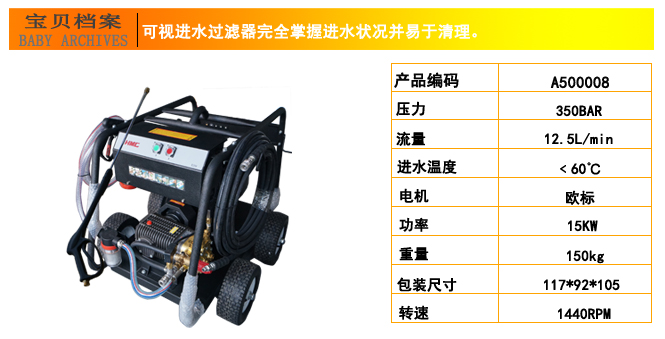 超高压工业清洗机，E350移动式高压清洗机(图16)