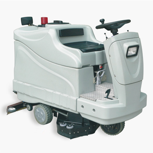 国产驾驶式洗地机，超洁亮AS-2007电瓶式洗地机(图1)