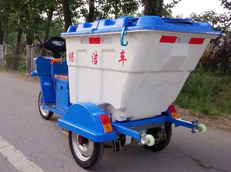 三轮垃圾清运车保洁车使用于物业小区环卫处的情况(图1)